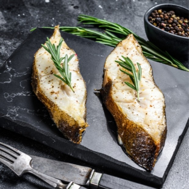 Frozen Halibut Steak 500g