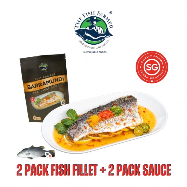 Heat and Eat Barramundi Fillet Thai Style 泰式风味 新加坡海养金目鲈 400g