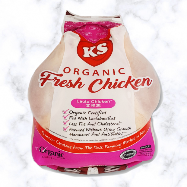 Fresh Whole Organic Lacto Chicken (1.2kg)